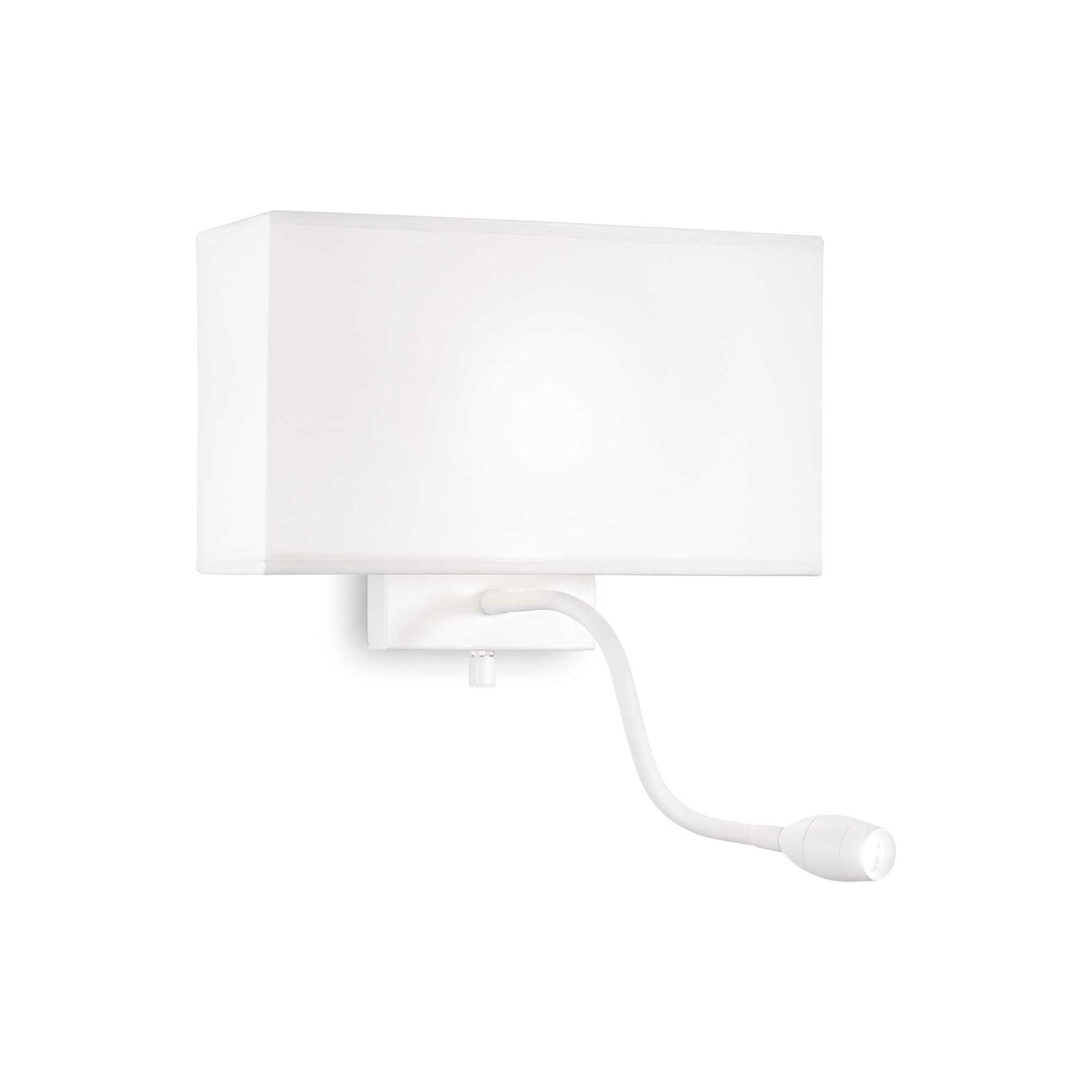 Elegant Dual-Bulb White Hotel Wall Sconce