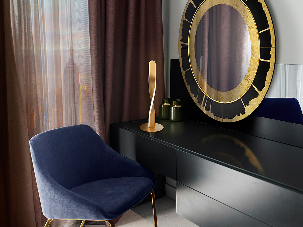 Golden Twist Decorative Table Lamp