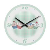 Cannoli 34cm Dia Green Cupcake Wall Clock