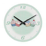 Cannoli 34cm Dia Green Cupcake Wall Clock