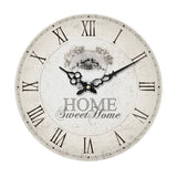 Home Sweet Home 34cm Dia Round Wall Clock
