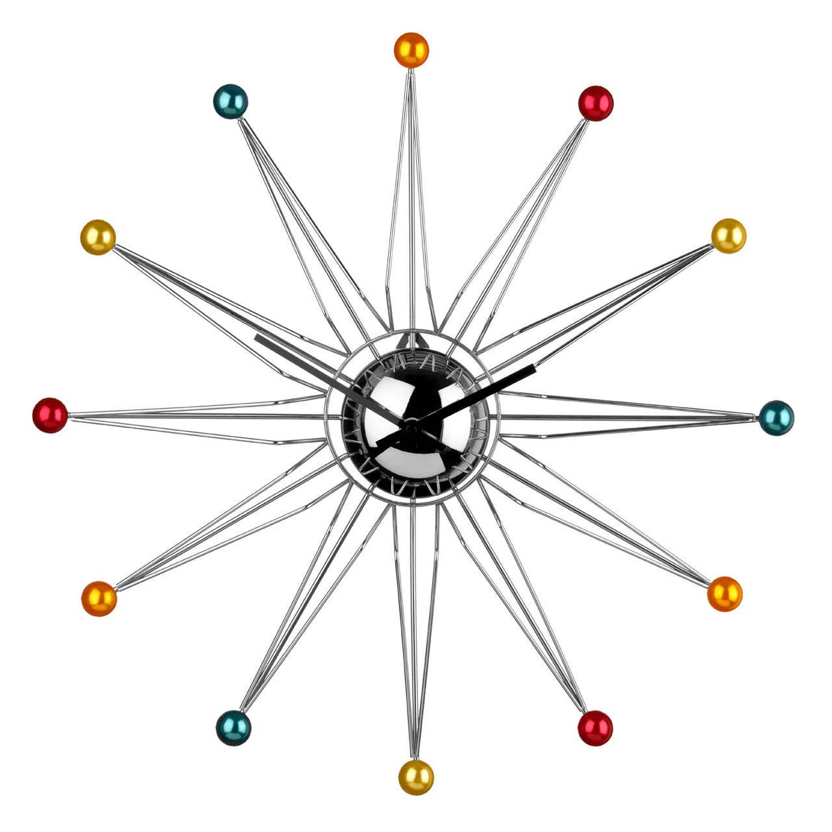 Multicoloured Plastic Balls Wall Clock