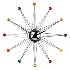 Multicoloured Plastic Balls Wall Clock