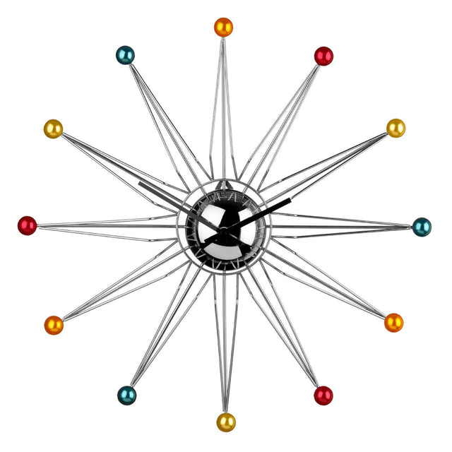 Multicoloured Plastic Balls Wall Clock
