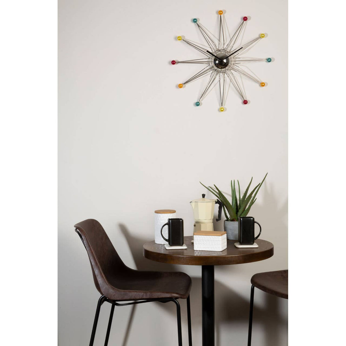Multicoloured Plastic Balls Wall Clock