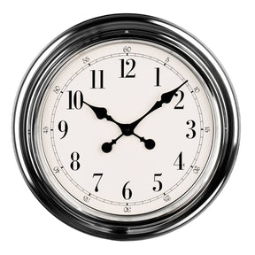 Chrome Finish Wall Clock