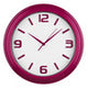 Laxmi Raspberry Plastic Wall Clock