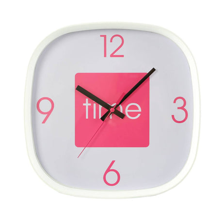 Arco Hot Pink Wall Clock