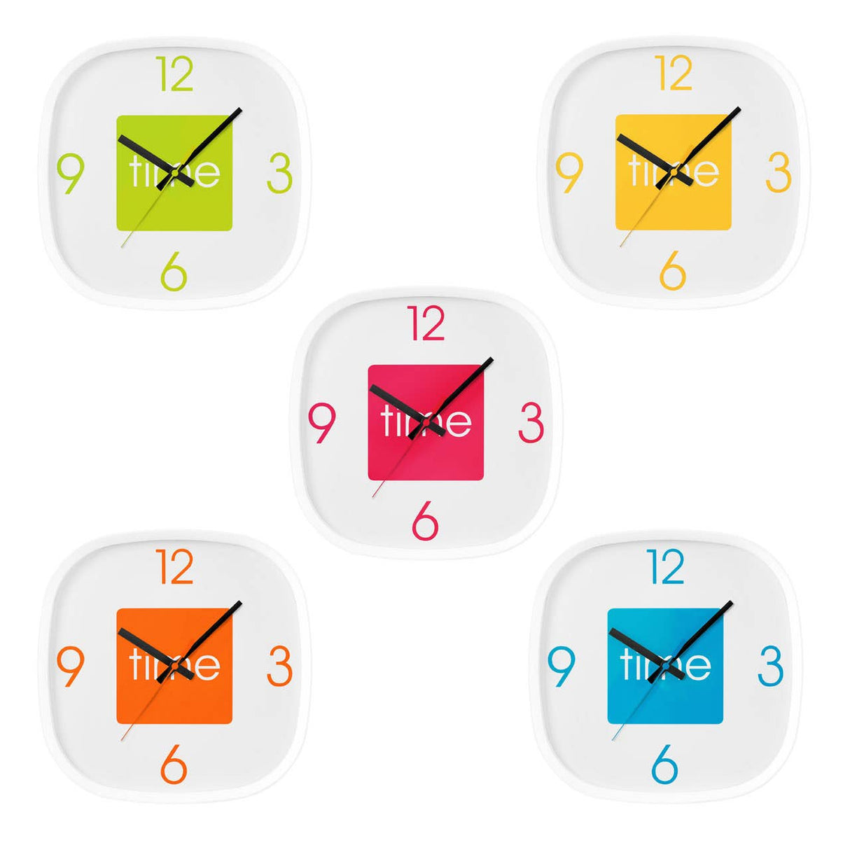 Arco Yellow Wall Clock