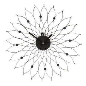 Styro Black Metal Clock