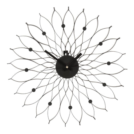 Styro Black Metal Clock