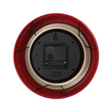 Red Metal Wall Clock
