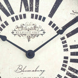 White Antique Finish Wall Clock