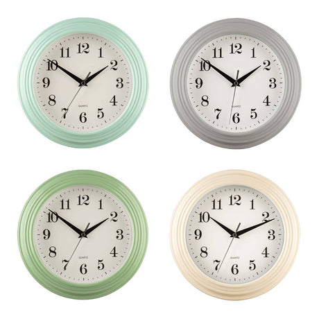 Pale Blue Wall Clock