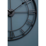 Matte Black Metal Wall Clock