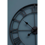 Matte Black Metal Wall Clock