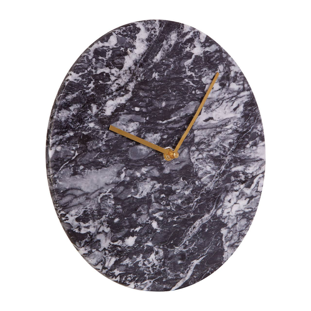 Lamonte Black Marble Wall Clock