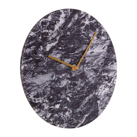 Lamonte Black Marble Wall Clock