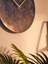 Lamonte Black Marble Wall Clock