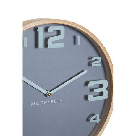 Vitus Grey Wood Large Numbers Wall Clock