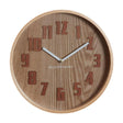 Vitus Brown Grain Small Wall Clock