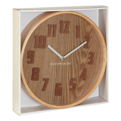 Vitus Brown Grain Small Wall Clock
