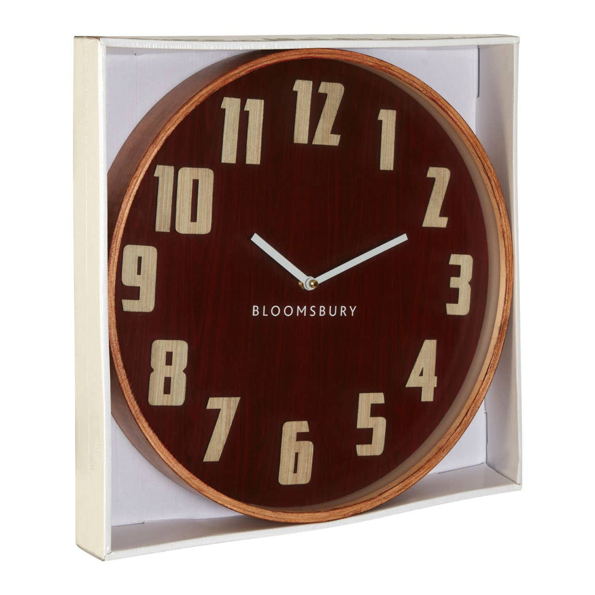Vitus Red Grain Large Wall Clock