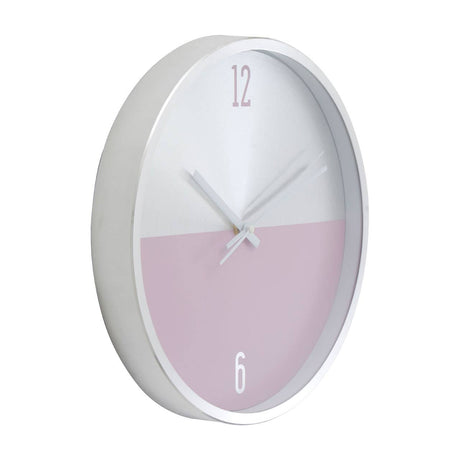 Elko Silver / Pink Finish Wall Clock