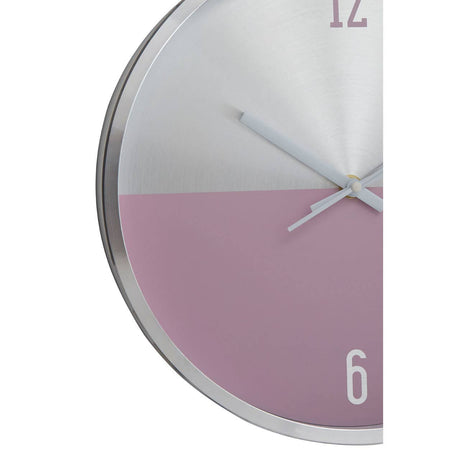 Elko Silver / Pink Finish Wall Clock