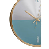 Elko Silver / Gold / Blue Finish Wall Clock