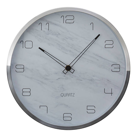 Elko Wall Clock With Silver / Grey Frame