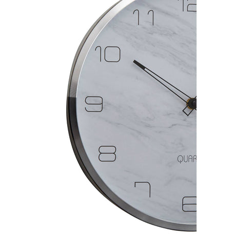 Elko Wall Clock With Silver / Grey Frame