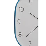 Elko Square Blue Finish Case Wall Clock