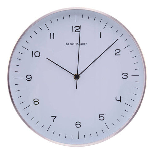 Elko 31cm Dia Round Copper Finish Wall Clock