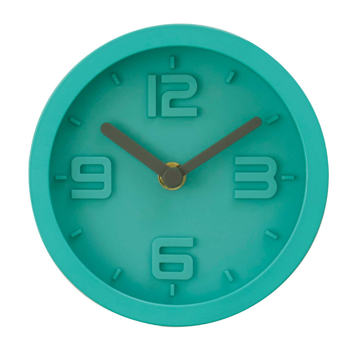 Clanbay Elko Cyan Finish Embossed Wall Clock – ideas4lighting