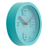 Elko Cyan Finish Embossed Wall Clock