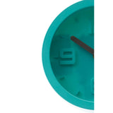 Elko Cyan Finish Embossed Wall Clock