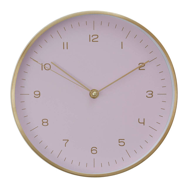 Elko Gold / Pink Finish Wall Clock