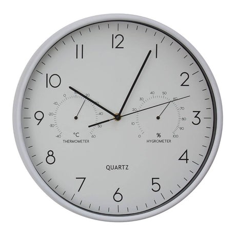 Elko Wall Clock With Temp / Humidity Dial