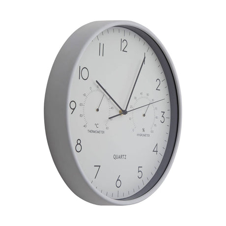 Elko Wall Clock With Temp / Humidity Dial