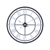 Skeletal Wall Clock With Black Finish Frame