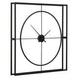 Trinity 105cm Dia Black Finish Wall Clock