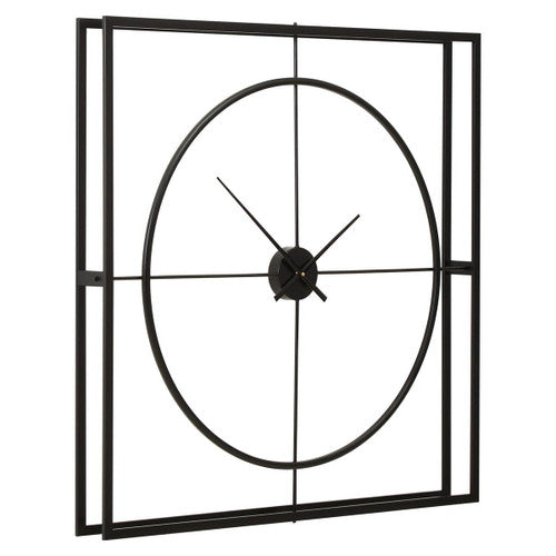 Trinity 105cm Dia Black Finish Wall Clock