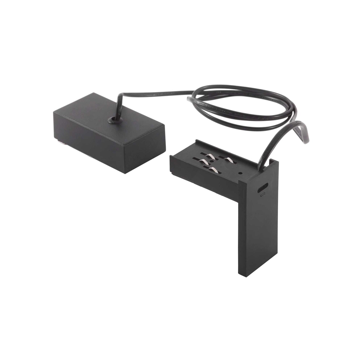 Sleek Black ARCA Endcap for Electrified Pendant Lighting