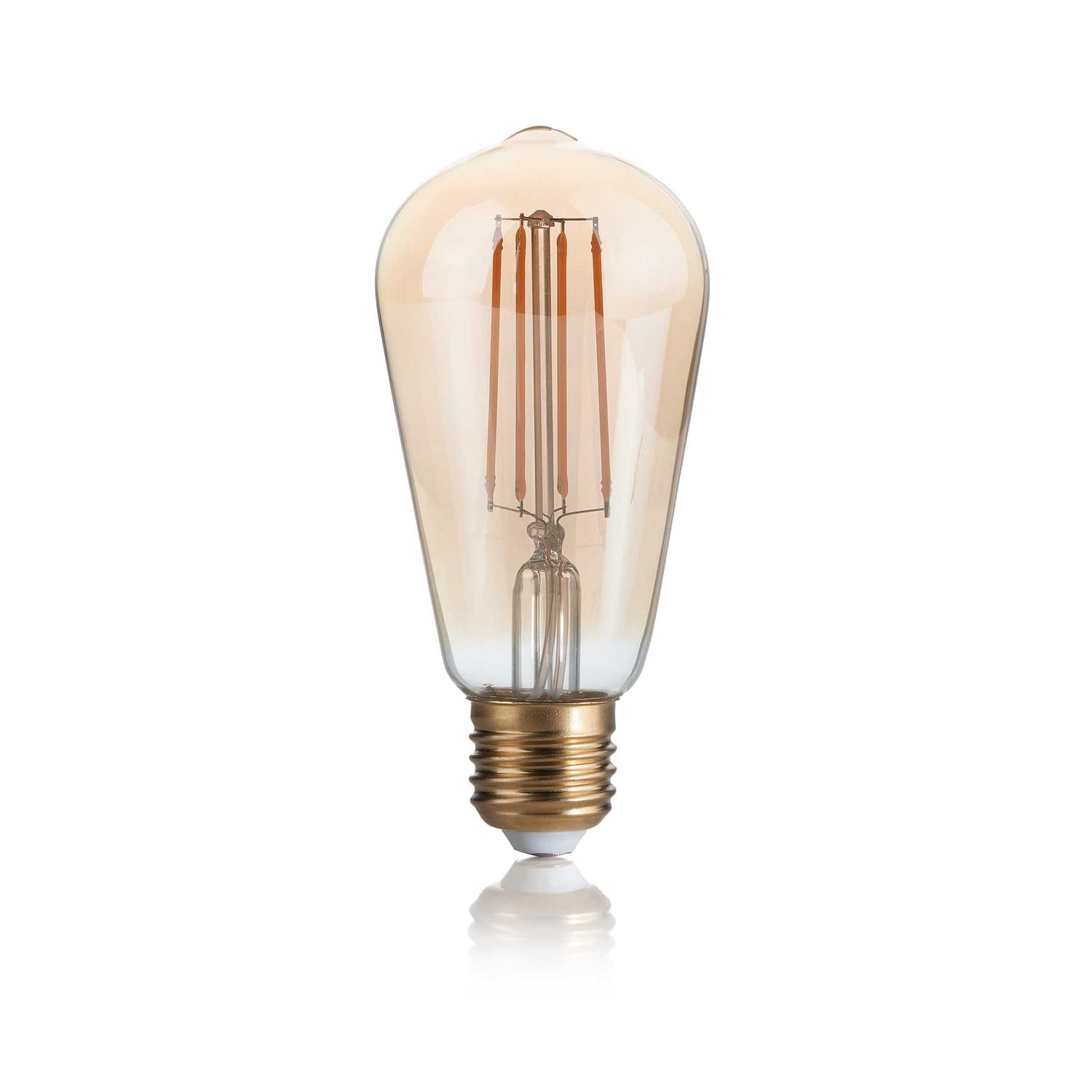 Amber Glow E27 Cone Filament Bulb 4W 2200K Dimmable