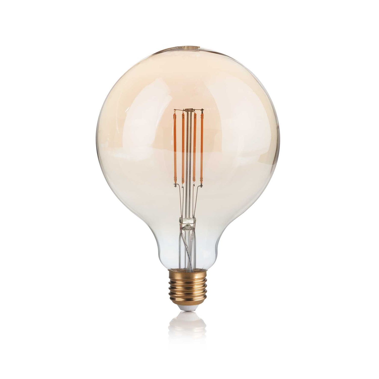 E27 Dimmable Amber Globe Bulb D125 4W 2200K CRI80