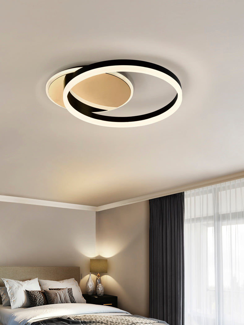 Elegant Dual-Tone Gold & Black Oriel Ceiling Light