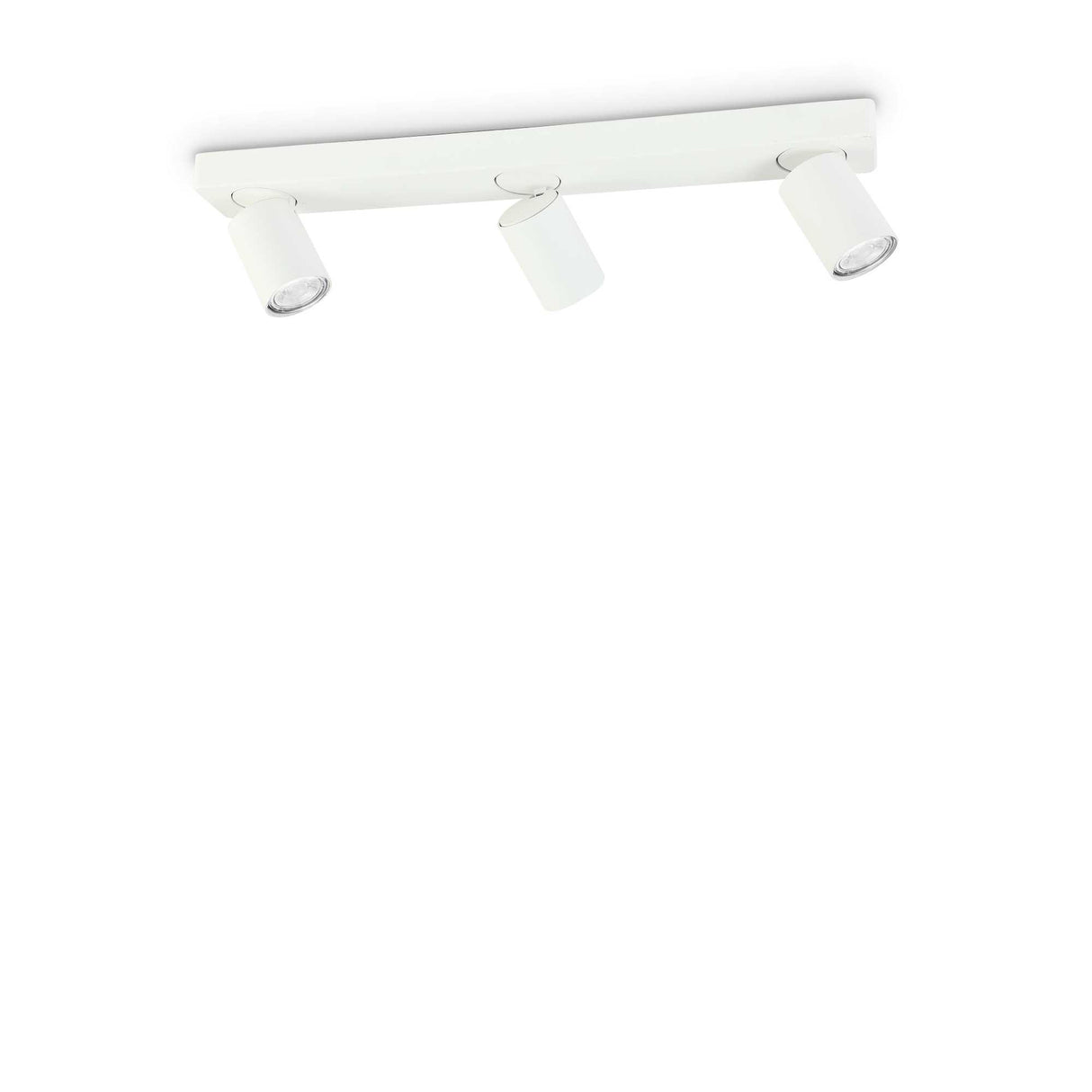 RUDY Round White Triple-Bulb Ceiling Light