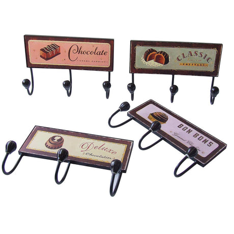 Set Of 4 Le Chocolat Assorted Door Hanger