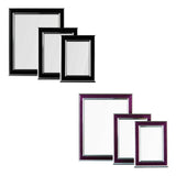 Purple And Silver Photo Frames - Set Of 3